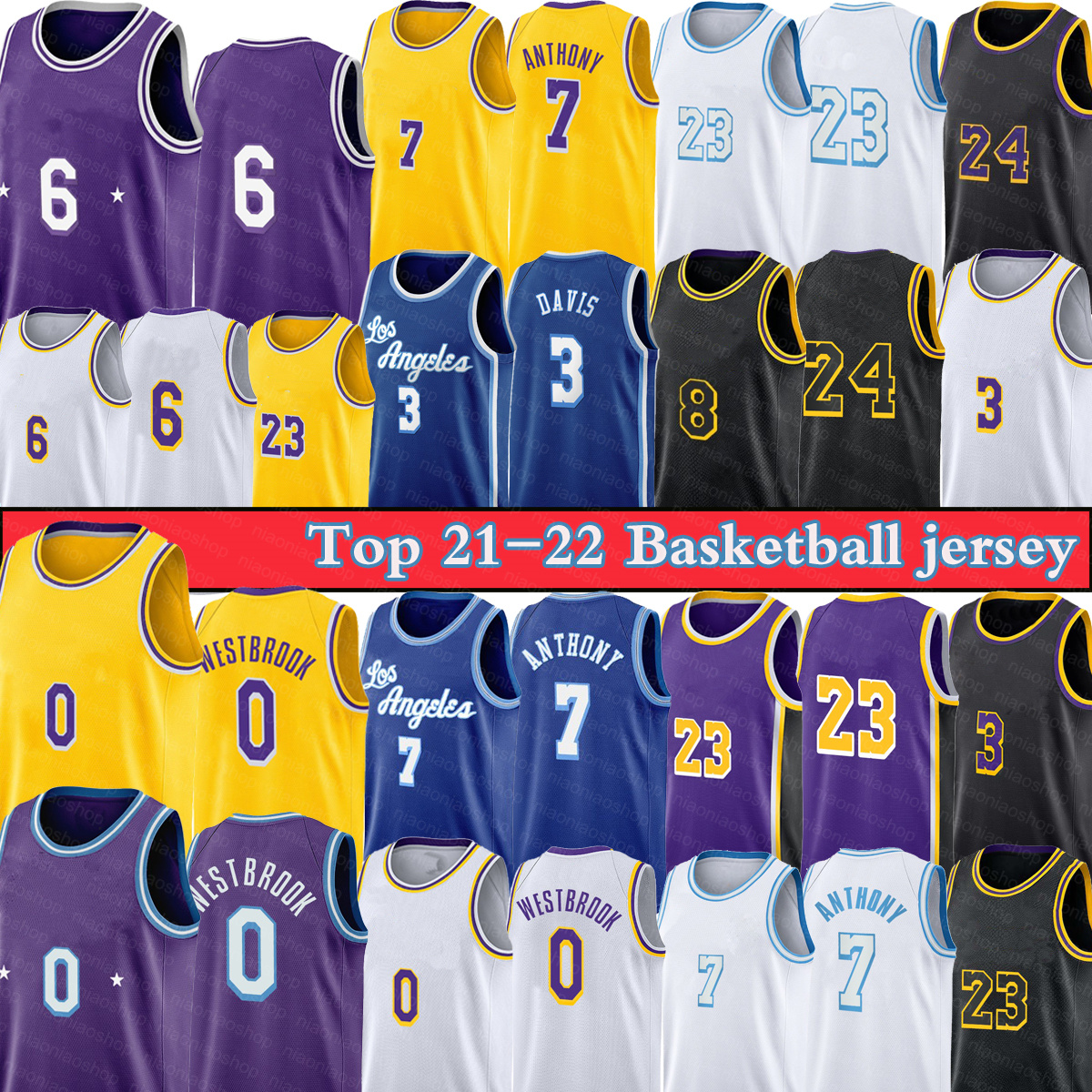 Russell 0 Westbrook Basketball Jerseys 6 James 23 Jersey Carmelo 7 Anthony 3 Davis 8 mamba 24 Retro NCAA Men Kid Los 75th Anniversary Lakers, Black;red
Russell 0 Westbrook Basketball Jerseys 6 James 23 Jersey Carmelo 7 Anthony 3 Davis 8 mamba 24 Retro NCAA Men Kid Los 75th Anniversary Lakers, Black;red