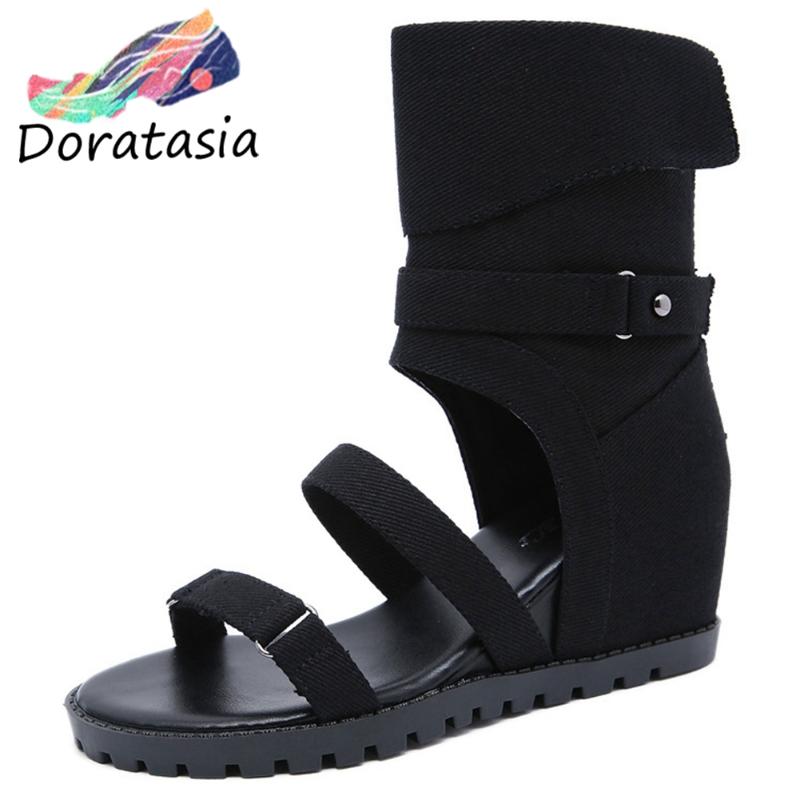 Women Open Toe Platform Buckle Wedges Fashion Shoes Brand Leisure Sandals Retro Gladiator, Black
Women Open Toe Platform Buckle Wedges Fashion Shoes Brand Leisure Sandals Retro Gladiator, Black