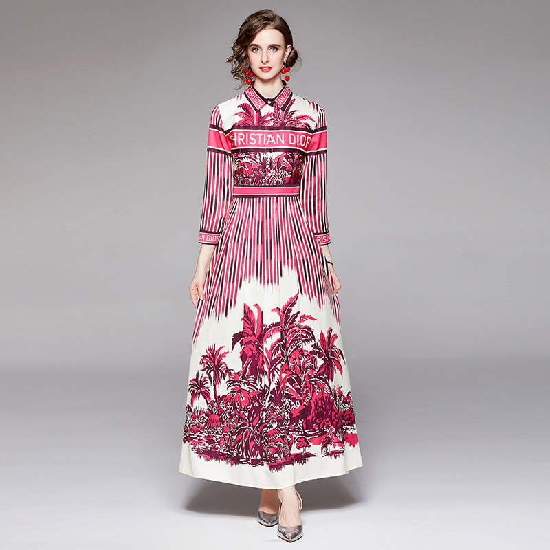 Spring Autumn Woman Clothes Shirt Maxi Dress Long Sleeve Retro Floral Women Designer Dresses Casual Holiday Party Office Fashion Turn-Down Collar Slim A-Line Frocks
Spring Autumn Woman Clothes Shirt Maxi Dress Long Sleeve Retro Floral Women Designer Dresses Casual Holiday Party Office Fashion Turn-Down Collar Slim A-Line Frocks