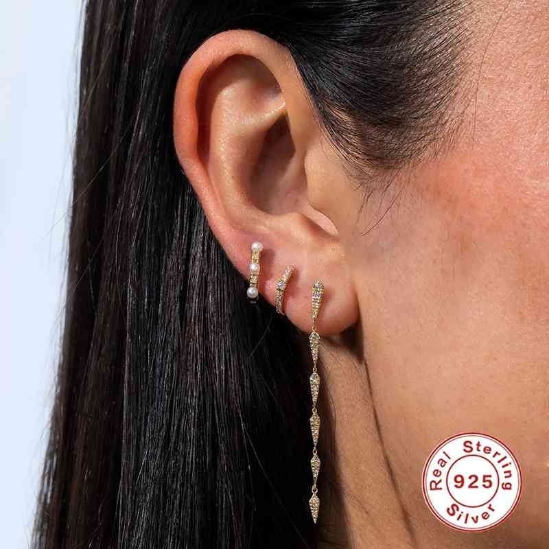 925 Sterling Silver Pearl Diamond Hoop Earrings Women Fashion Wedding Ring Jewelry Gift Retail
925 Sterling Silver Pearl Diamond Hoop Earrings Women Fashion Wedding Ring Jewelry Gift Retail