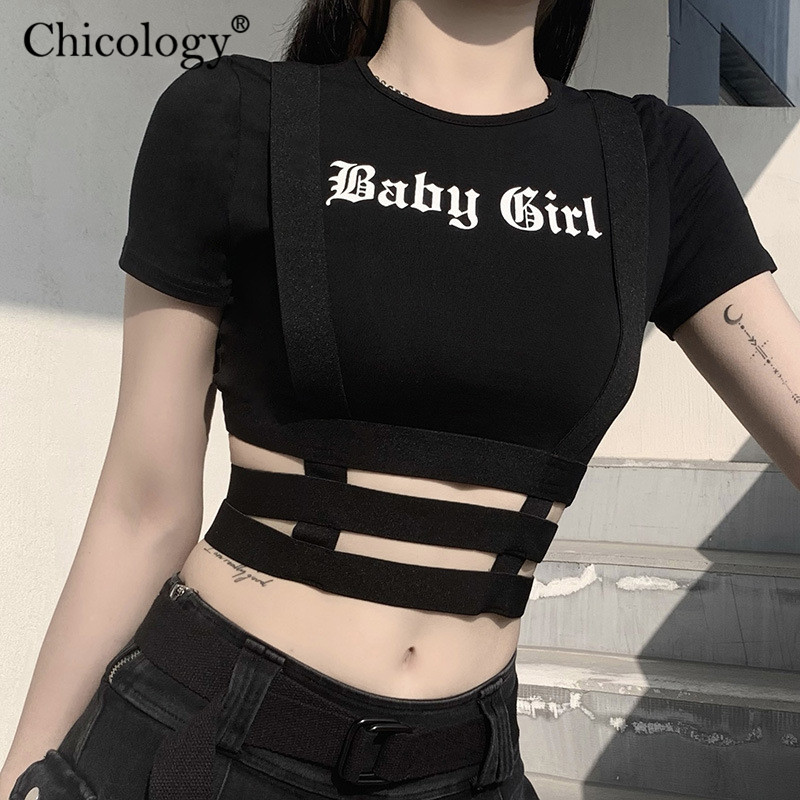Chicology Gothic Crop Top T-Shirt Women Sexy Punk Club Tshirt 2021 Winter Fall Clothes Goth Streetwear Y2K Harajuku Tee Techwear, Black
Chicology Gothic Crop Top T-Shirt Women Sexy Punk Club Tshirt 2021 Winter Fall Clothes Goth Streetwear Y2K Harajuku Tee Techwear, Black