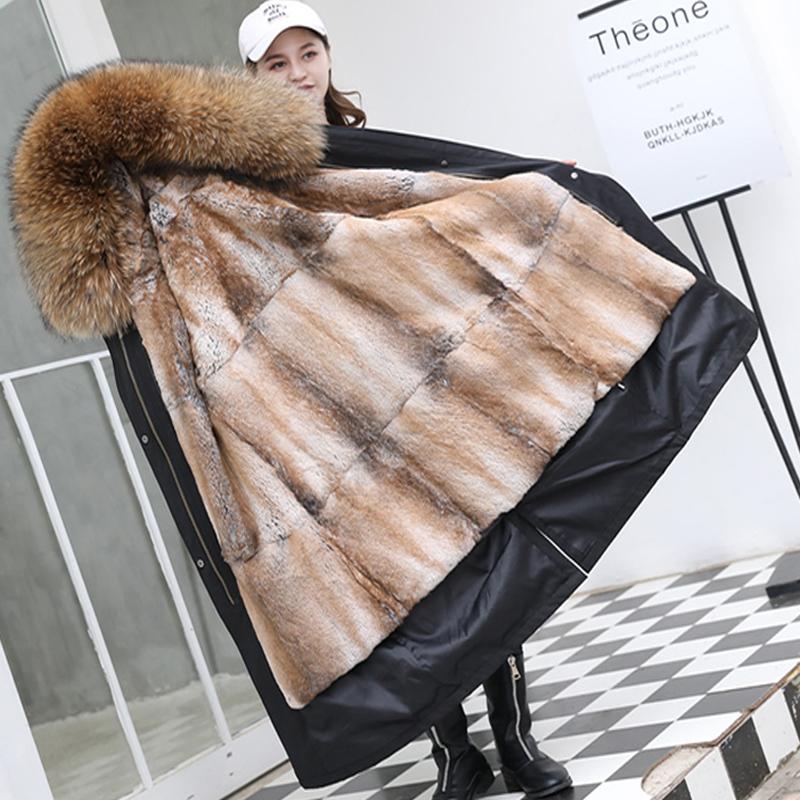 Women' Fur & Faux Women 2021 Winter Real Parka Jacket Big Natural Raccoon Collar Hood With Liner Thick Coat Streetwear
Women' Fur & Faux Women 2021 Winter Real Parka Jacket Big Natural Raccoon Collar Hood With Liner Thick Coat Streetwear