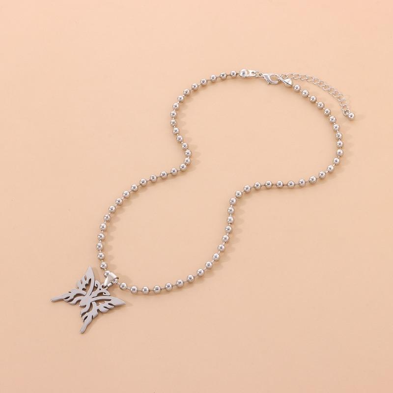 Chains Necklace Women Hollow Out Butterfly Man Jewelry Ladies Design Unisex Pendant Silver Color Trendy Punk Hip Hop Naszyjnik
Chains Necklace Women Hollow Out Butterfly Man Jewelry Ladies Design Unisex Pendant Silver Color Trendy Punk Hip Hop Naszyjnik