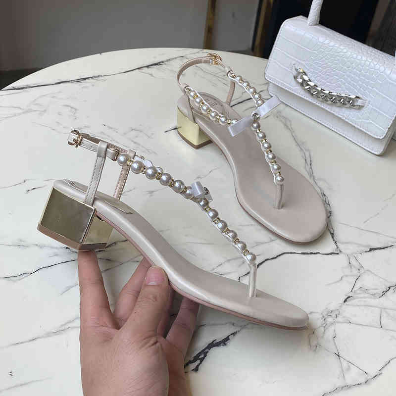 Sandals Women's summer slippers white pearl beach shoes black luxury designer bohemian flip flops princess high heels GON3, 1# shoe box
Sandals Women's summer slippers white pearl beach shoes black luxury designer bohemian flip flops princess high heels GON3, 1# shoe box