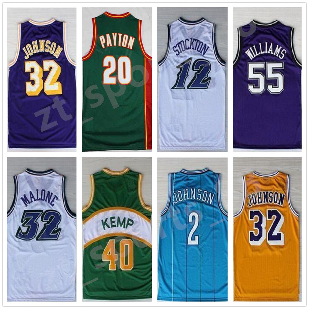 Retro Basketball Jerseys 33 Larry 12 Stockton 32 Karl Malone Jason Williams Ewing Gary Payton Kemp Barkley Jersey Ncaa, As shown in illustration
Retro Basketball Jerseys 33 Larry 12 Stockton 32 Karl Malone Jason Williams Ewing Gary Payton Kemp Barkley Jersey Ncaa, As shown in illustration