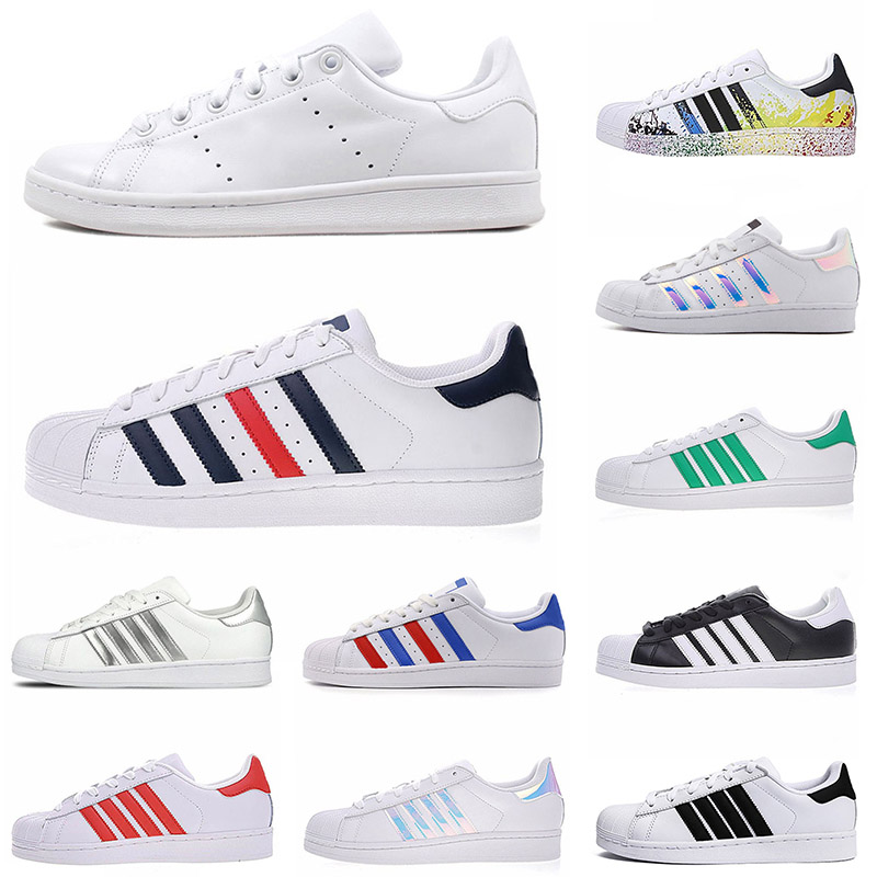 Top Quality 2021 Designer Casual Sports Shoes Stan Smith Men Women Platform Superstars Superstar Fashion Triple White Flat Sneakers Runners EUR 36-45, Black
Top Quality 2021 Designer Casual Sports Shoes Stan Smith Men Women Platform Superstars Superstar Fashion Triple White Flat Sneakers Runners EUR 36-45, Black