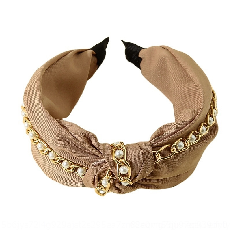 cm7 middle knot french hair esspearl headdress hairband fashion handmade chain pearl embellishment wide edge headband headbands net red hea, Silver
cm7 middle knot french hair esspearl headdress hairband fashion handmade chain pearl embellishment wide edge headband headbands net red hea, Silver