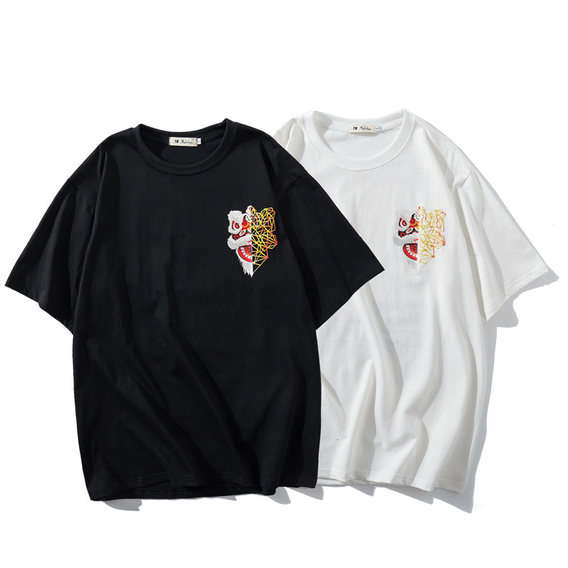 fashion t shirt chinese style lion rising printing men's national relaxed leisure trend 5 / 2 sleeve, White;black
fashion t shirt chinese style lion rising printing men's national relaxed leisure trend 5 / 2 sleeve, White;black