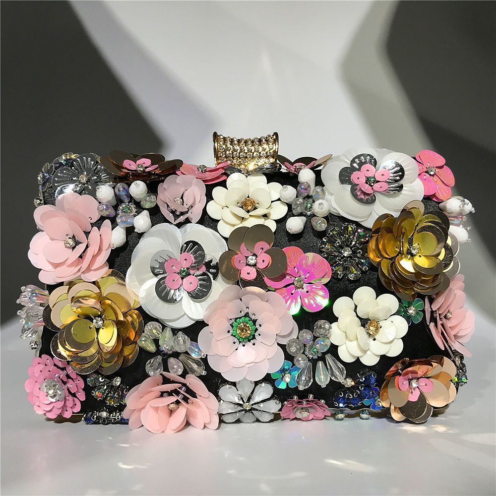 Dinner Straight Bag Women's Color Bead Piece Wer String Temperament Cheongsam