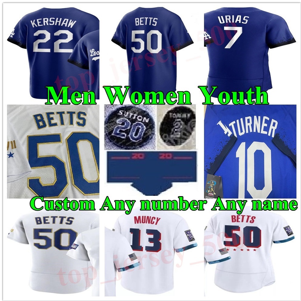 Los New Men Women youth 2021 City Connect Baseball jerseys Angeles 50 Mookie Betts Cody Bellinger Justin Turner Max Muncy Clayton Kershaw Enrique Hernandez jersey, As shown in illustration