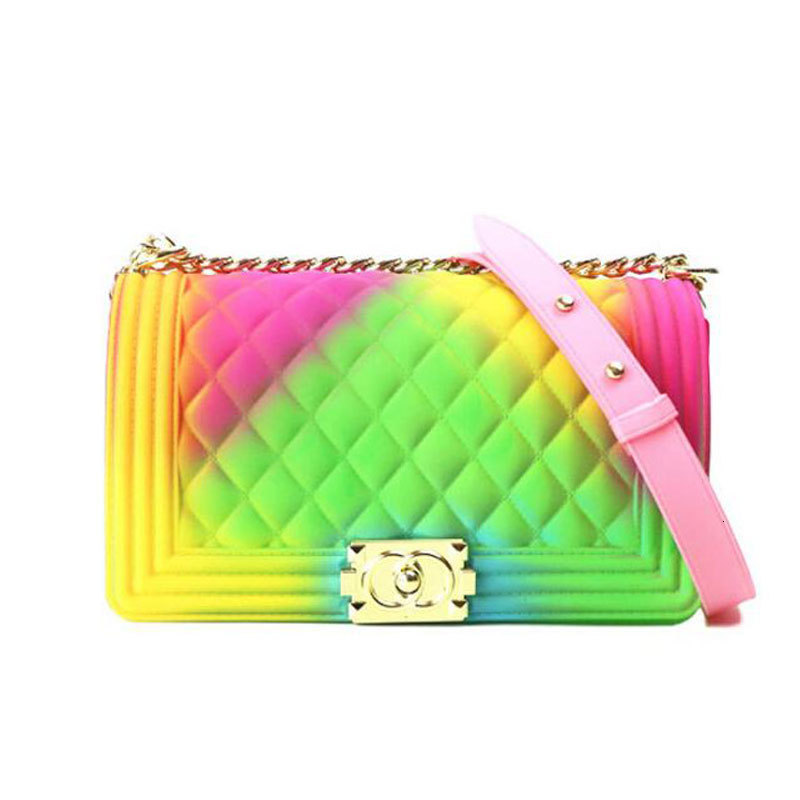 Messenger Bags Messenger Bags2021 Shoulder Women's Gradual Change Fashion Rhombic Chain Classic Messenger Bag