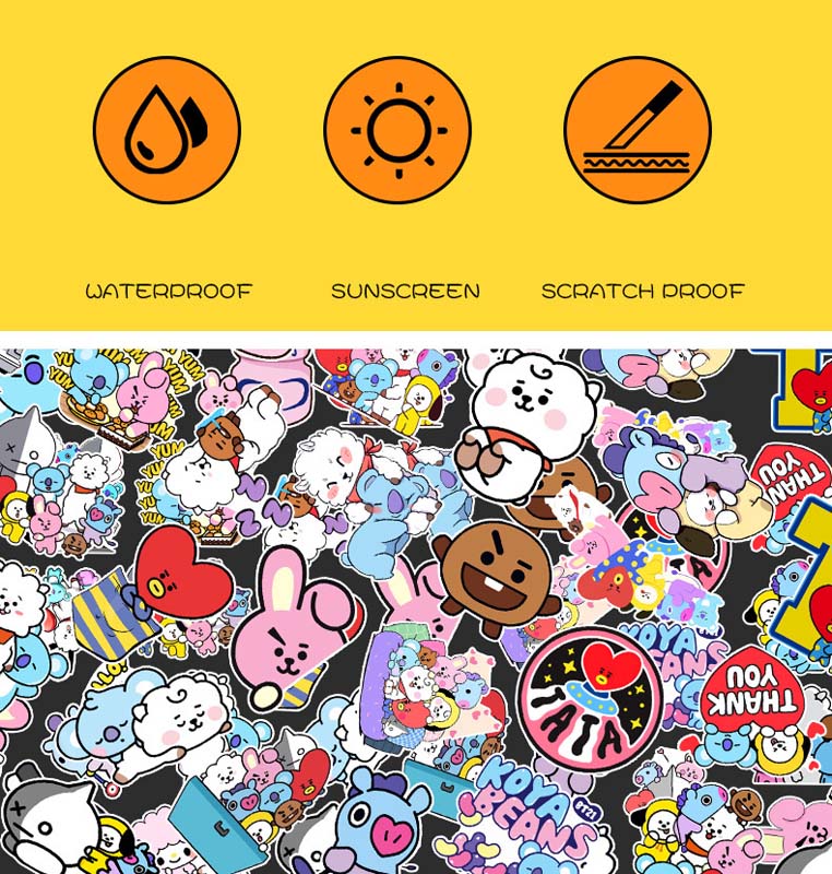 Update Cute Skateboard Sticker Cartoon Animal Graffiti Stickers Auto Phone Suitcase Car Refrigerator Helmet Lage Waterproof Decals