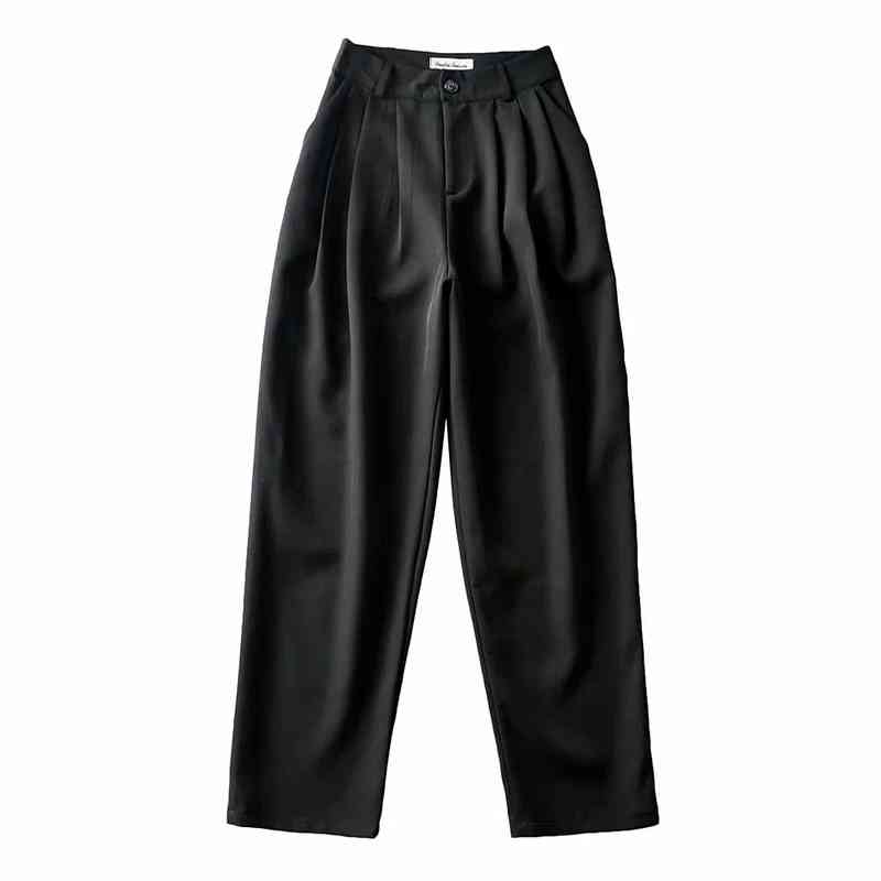 Nomikuma New High Waisted Suit Pants Korean Causal Solid Women Trousers Fashion Elegant Wide Leg Pants Pantalones 6G464 210427