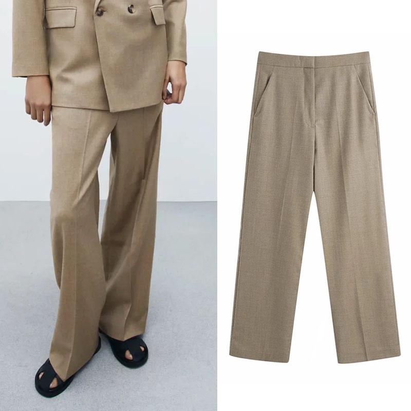 Women's Pants & Capris Spring Za 2021 Khaki Casual Midi Waist Woman Trouser Loose Female Fashion Plus Sizes Pocket Button Suit
Women's Pants & Capris Spring Za 2021 Khaki Casual Midi Waist Woman Trouser Loose Female Fashion Plus Sizes Pocket Button Suit