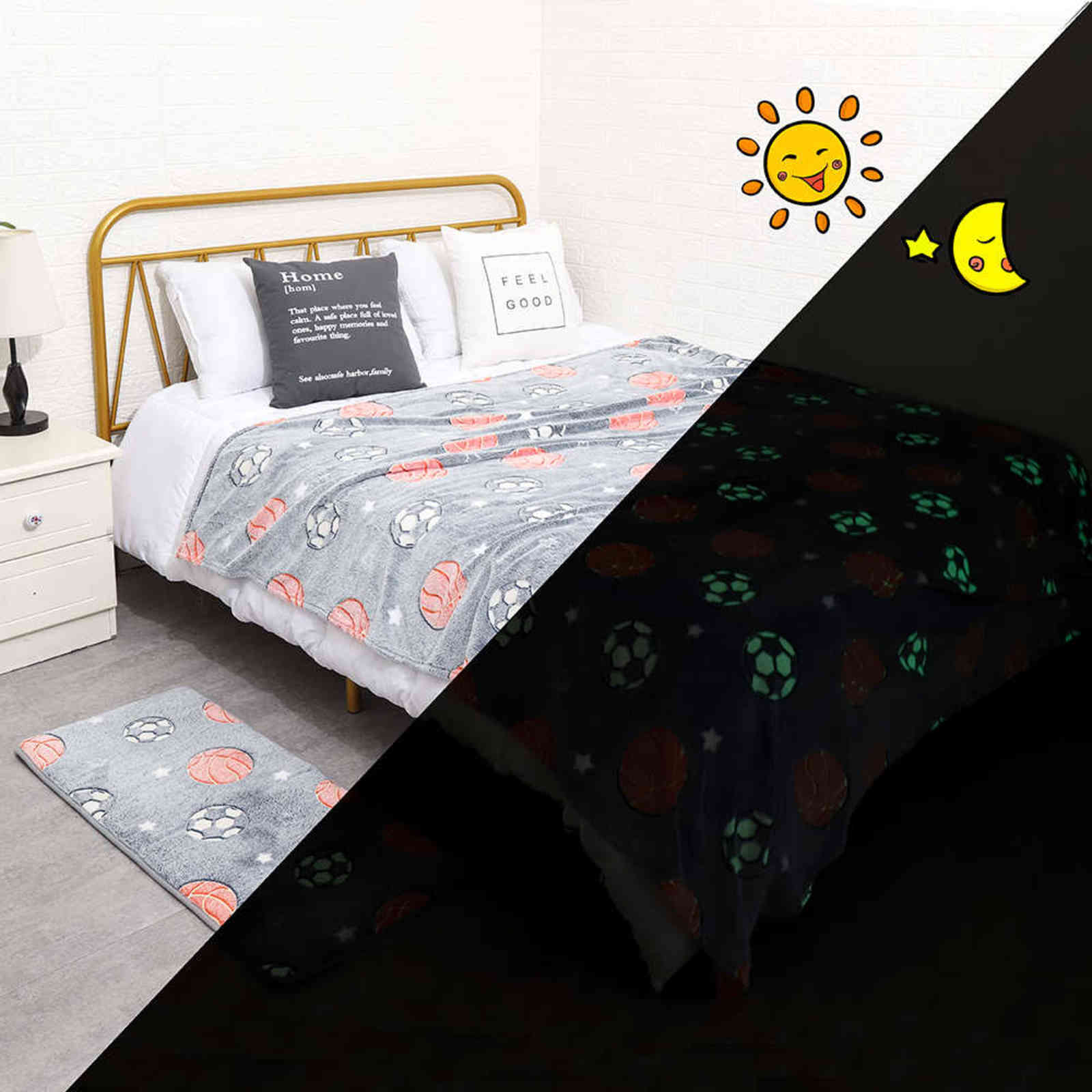 Glow in dark flannel fleece super Soft for kids children weighted blanket no harm non-slip Blankets 211126
Glow in dark flannel fleece super Soft for kids children weighted blanket no harm non-slip Blankets 211126