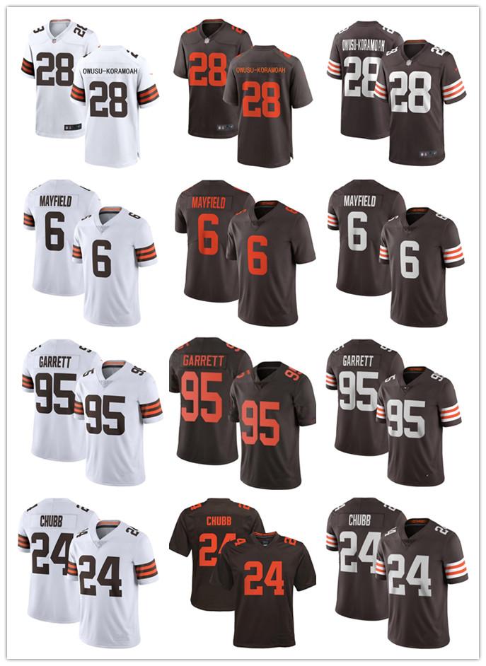 Cleveland Browns 13 Odell Beckham Jr 28 Jeremiah Owusu-Koramoah 24 Nick Chubb 6 Baker Mayfield 95 Myles Garrett Football Jerseys, Black;red
Cleveland Browns 13 Odell Beckham Jr 28 Jeremiah Owusu-Koramoah 24 Nick Chubb 6 Baker Mayfield 95 Myles Garrett Football Jerseys, Black;red