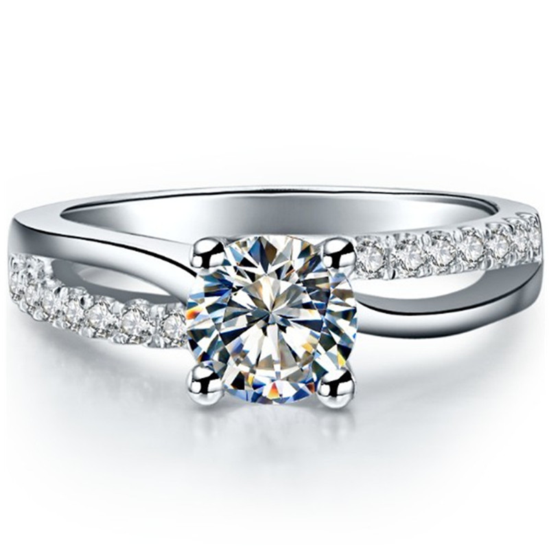 Superb 1CT NSCD Simulated Diamond Ring 4 Prongs Setting Engagement Rings for Women Sterling Silver Wedding Gift
Superb 1CT NSCD Simulated Diamond Ring 4 Prongs Setting Engagement Rings for Women Sterling Silver Wedding Gift