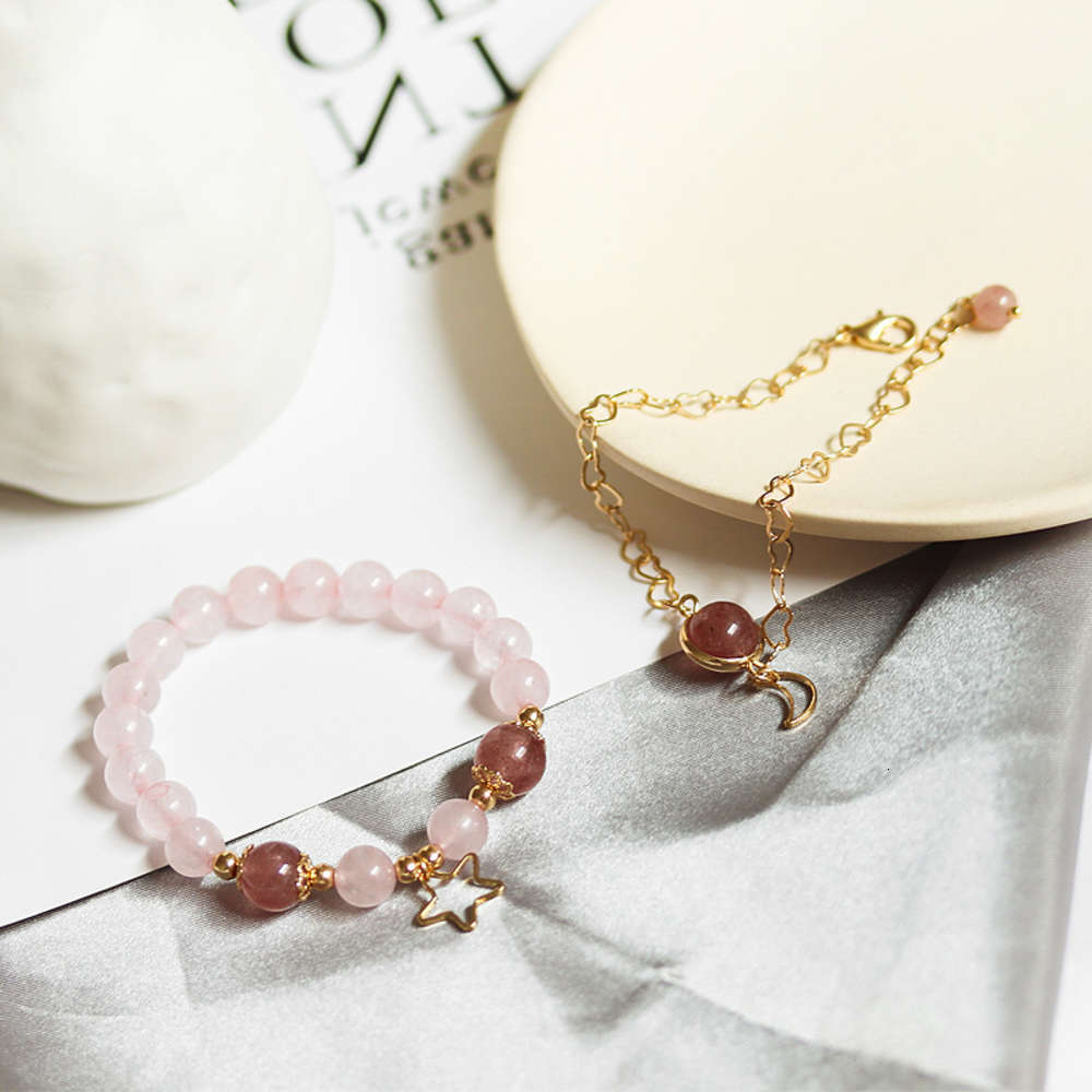Hand catenary Classic strawberry crystal bracelet temperament Girl Pink lovely elegant Beaded personality versatile Bracelet girl, Black
Hand catenary Classic strawberry crystal bracelet temperament Girl Pink lovely elegant Beaded personality versatile Bracelet girl, Black