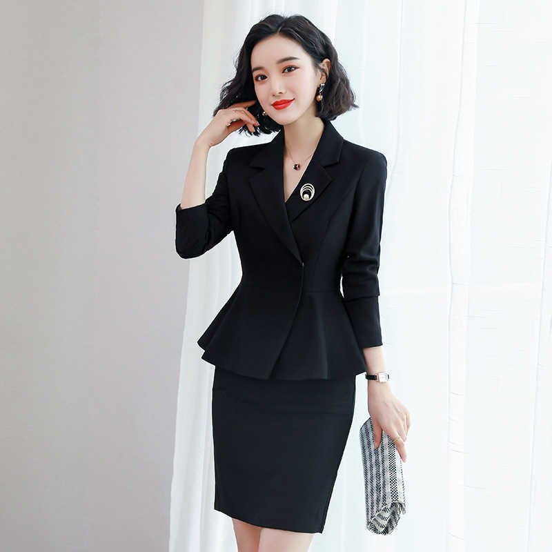 High quality business attire office interview clothes casual elegant women's skirt suits Fashion trousers 210527, Black coat
High quality business attire office interview clothes casual elegant women's skirt suits Fashion trousers 210527, Black coat