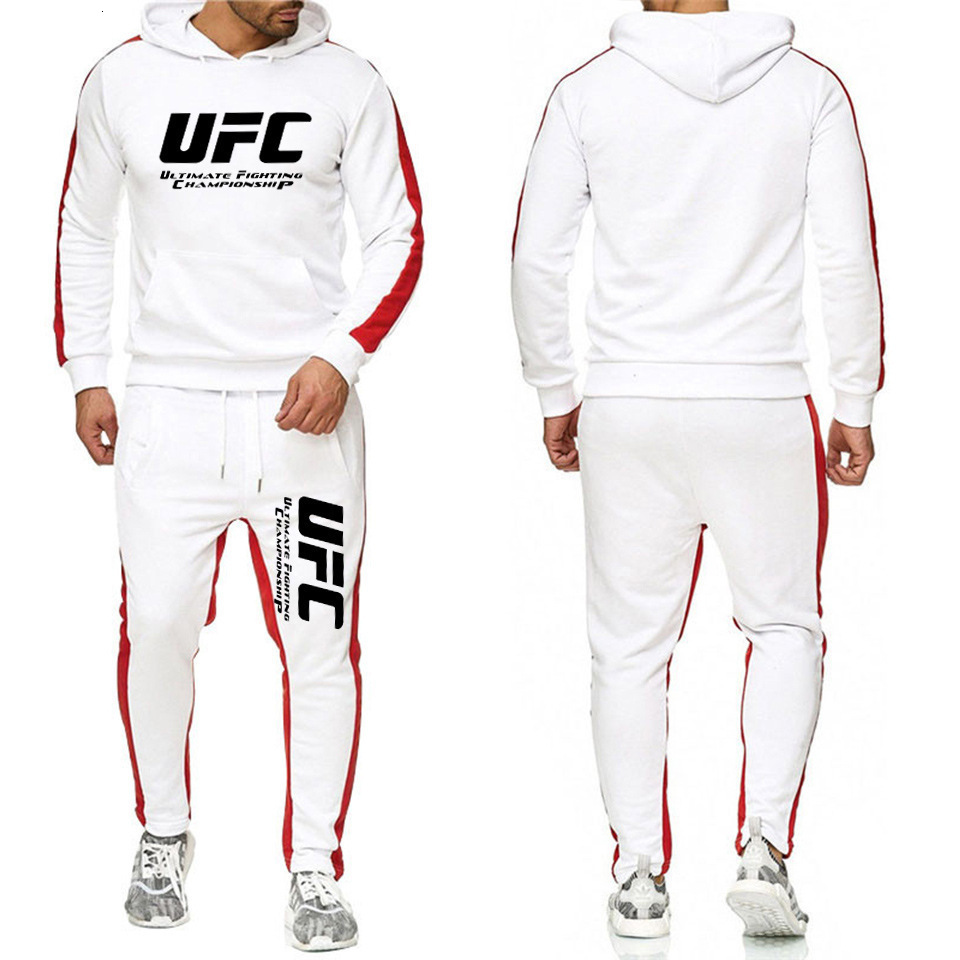 Men's new UFC sports suit European fighting letter printed sweater + sports pants 2-piece sports casual suit
Men's new UFC sports suit European fighting letter printed sweater + sports pants 2-piece sports casual suit