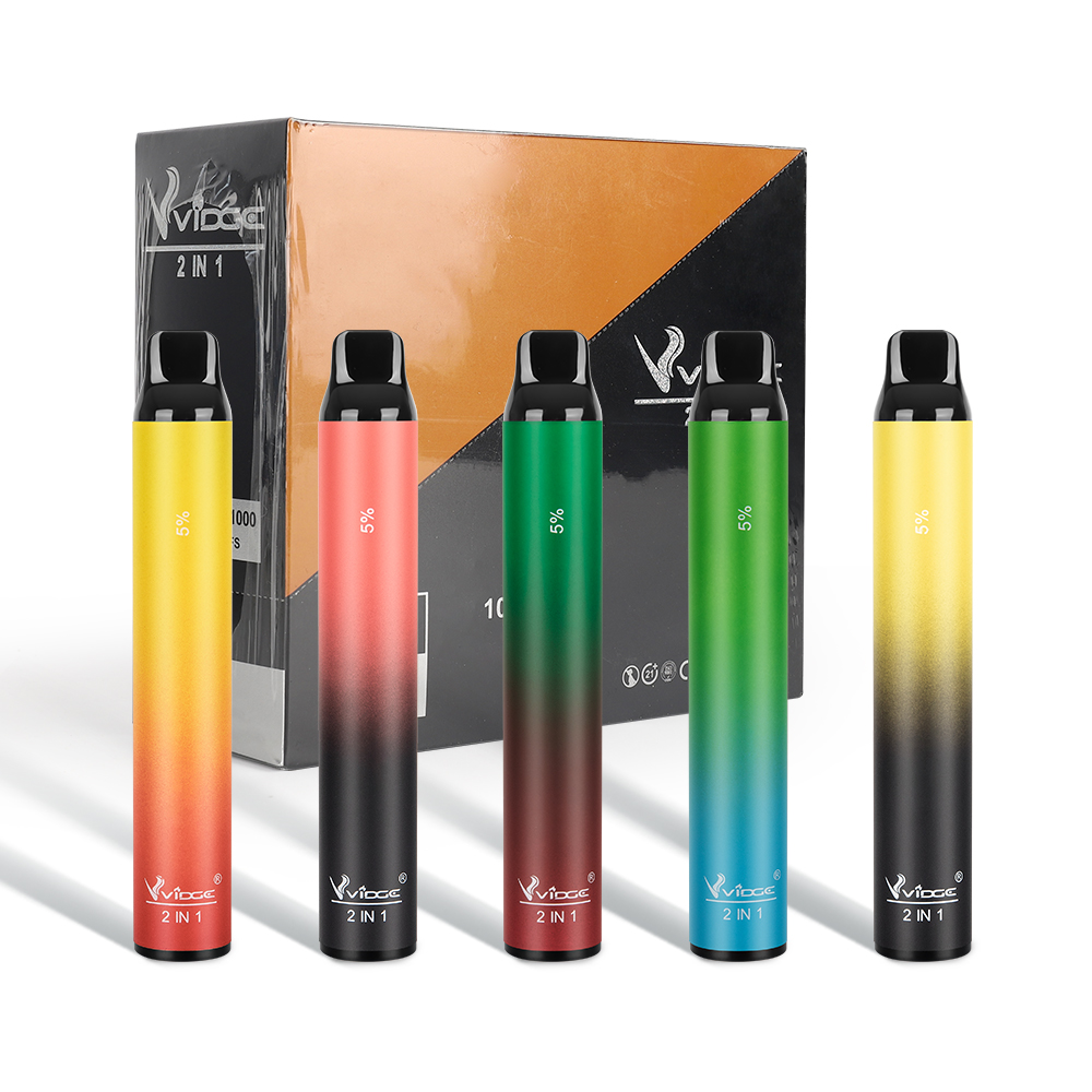 2 IN 1 Disposable Vape Pen 950mAh Battery 1000+1000Puffs 8ml Disposable E-cigarettes xxl puff bar plus VIDGE
2 IN 1 Disposable Vape Pen 950mAh Battery 1000+1000Puffs 8ml Disposable E-cigarettes xxl puff bar plus VIDGE
