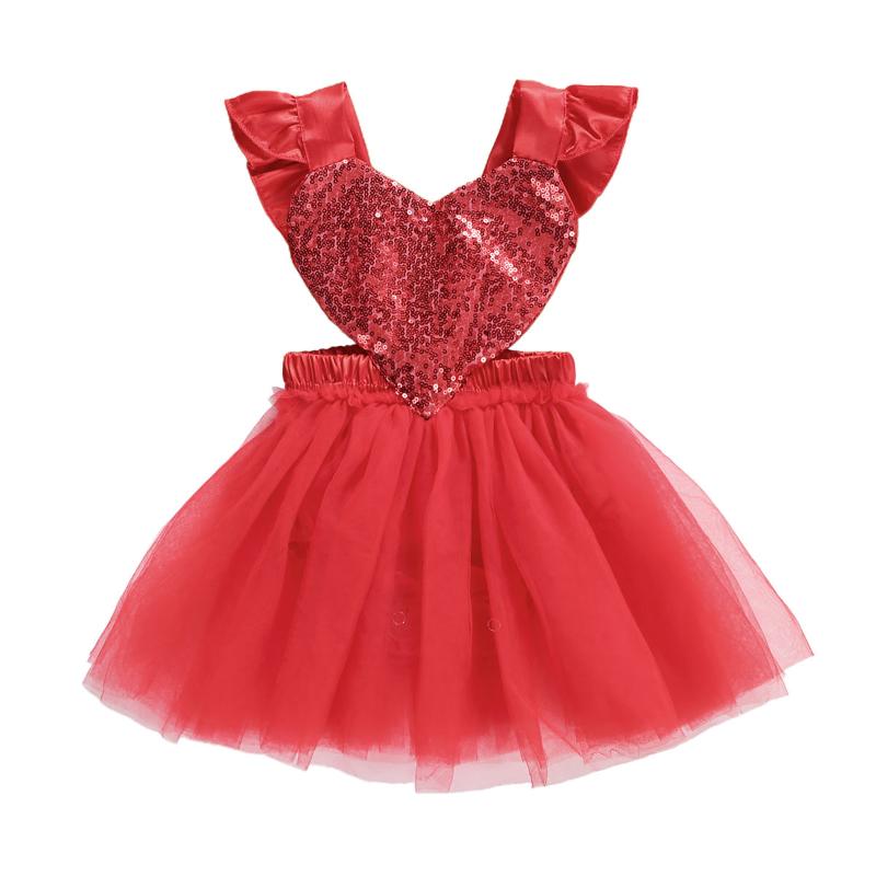 Girl's Dresses Infant Baby Summer Outfit Red U-Neck Ruffle Short-Sleeves Hollow-Waist Sundress Shiny Heart Gauze 0-3 Years Girls Dress, Red;yellow
Girl's Dresses Infant Baby Summer Outfit Red U-Neck Ruffle Short-Sleeves Hollow-Waist Sundress Shiny Heart Gauze 0-3 Years Girls Dress, Red;yellow