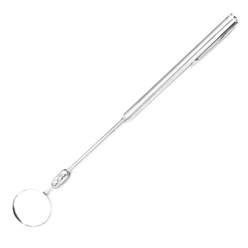 Telescoping Inspection Stainless Steel Extendable Mechanic Mirror with Long Handle Tool for Technicians Mechanics Contractors