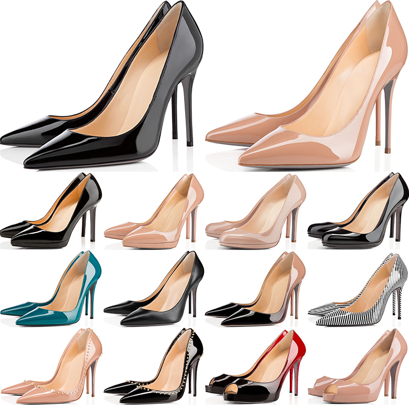with dust bag designer red bottoms shoes high heels womens rivets casual patent leather temperament stiletto wedding black pointed pumps spikes, #10
with dust bag designer red bottoms shoes high heels womens rivets casual patent leather temperament stiletto wedding black pointed pumps spikes, #10