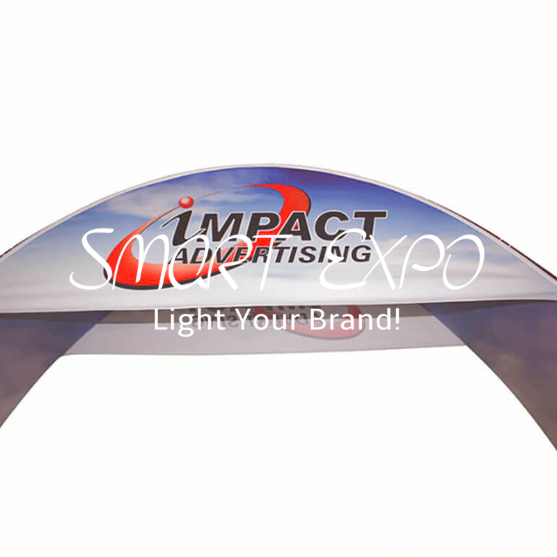 Exhibition Arch Entrance Trade Show Advertising Display Equipment with Tension Fabric Graphic and Portable Carry Bag