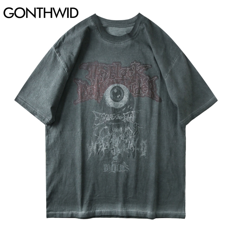 T-Shirts Hip Hop Casual Summer Men Devil Eye Print Short Sleeve Tees Distressed Loose Streetwear Harajuku Fashion Tops 210602, Gray
T-Shirts Hip Hop Casual Summer Men Devil Eye Print Short Sleeve Tees Distressed Loose Streetwear Harajuku Fashion Tops 210602, Gray