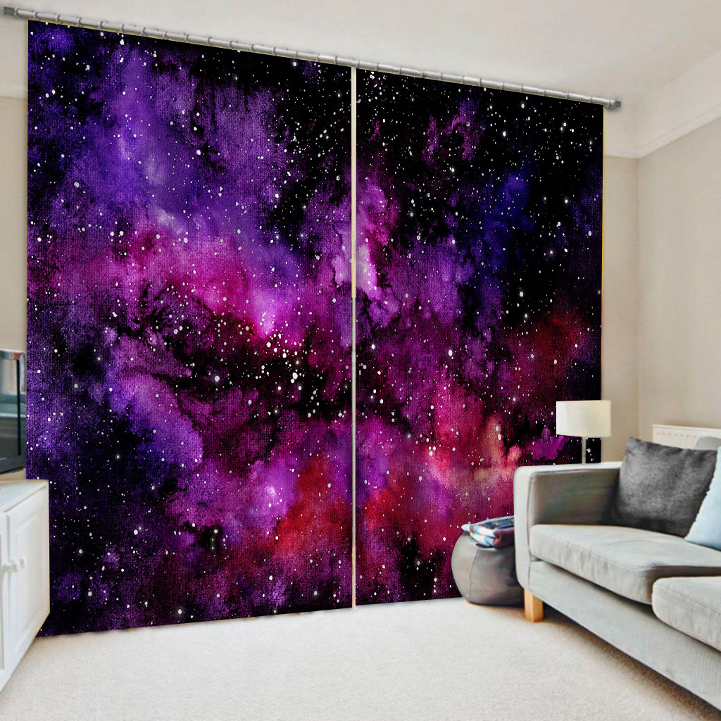 Custom purple sky stars 3D Window Curtain For Living Room office Bedroom Decoration curtains
Custom purple sky stars 3D Window Curtain For Living Room office Bedroom Decoration curtains