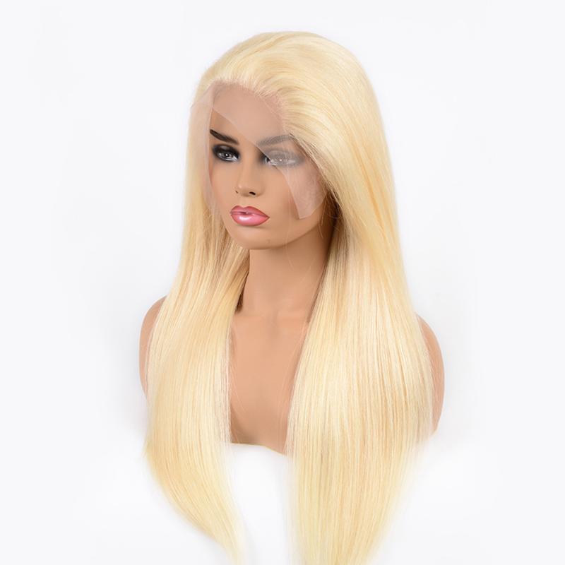 30inch 613 Blonde Lace Front Wig Human Hair Wigs For Women HD Transparent Frontal Brazilian Straight
