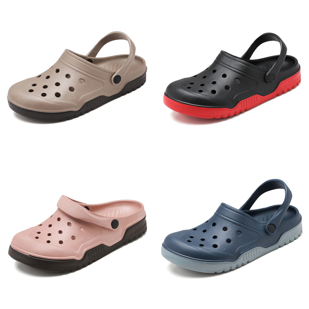 Men Summer New Crocks Sandals Lightweight Large Size 36~51 Clogs Outdoor Shoes Crocse Beach Slides Non-Slip Flat Male Slippers 210726, Black
Men Summer New Crocks Sandals Lightweight Large Size 36~51 Clogs Outdoor Shoes Crocse Beach Slides Non-Slip Flat Male Slippers 210726, Black