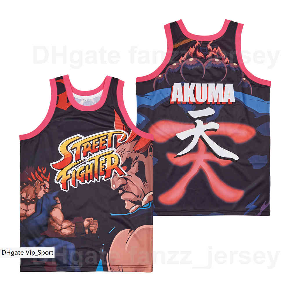 Movie Basketball Akuma Street Fighter Video Game Jersey Men Hip Hop Black Team Color HipHop Breathable High School For Sport Fans Shirt Good Quality On Sale 
Movie Basketball Akuma Street Fighter Video Game Jersey Men Hip Hop Black Team Color HipHop Breathable High School For Sport Fans Shirt Good Quality On Sale