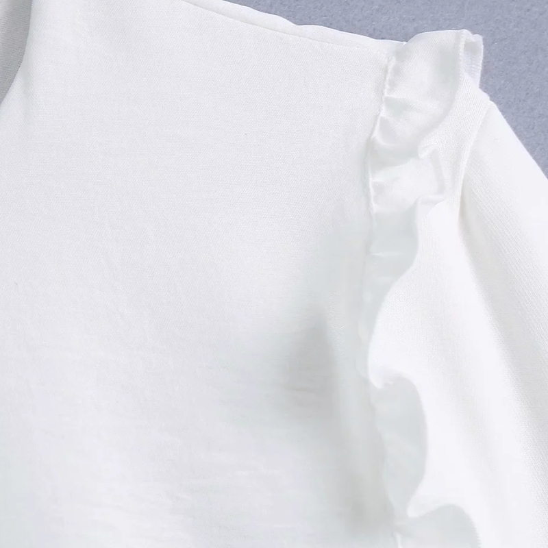 Spring Women Chic Sailor Collar White Mini Dress Female Long Sleeve Clothes Casual Lady Loose Vestido D7333 210430