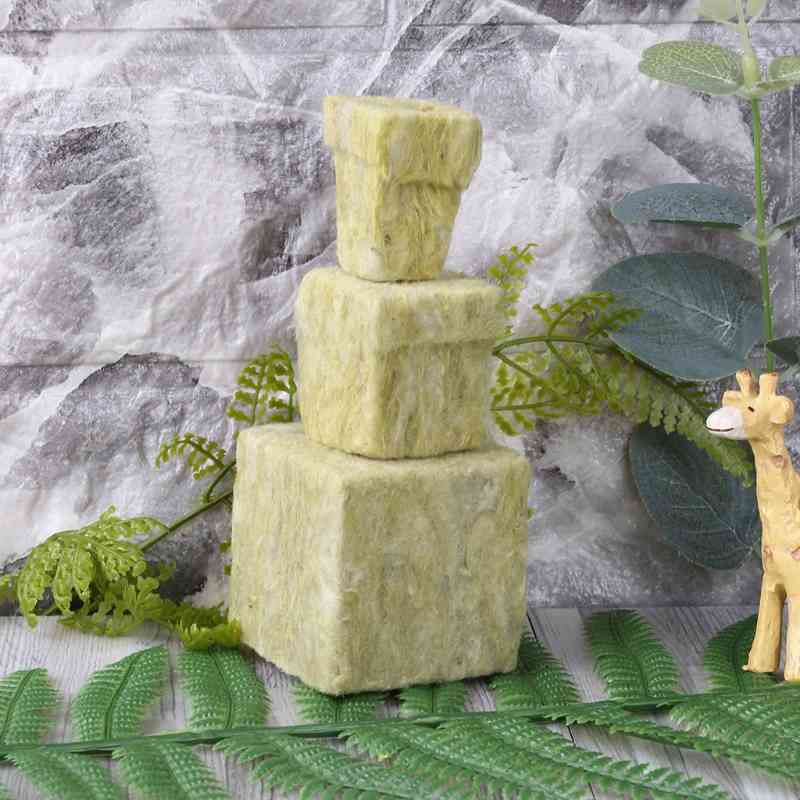 1Pcs Rock Wol Cubes Compromise Base Ventilative Hydroculture Grow Rockwool Cubes Grow Garden