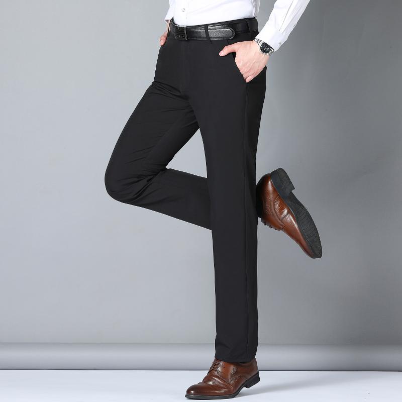 Men's Trousers 2021 Autumn And Winter Style Slim Straight Business Formal Suit Stretch Casual L Pants
