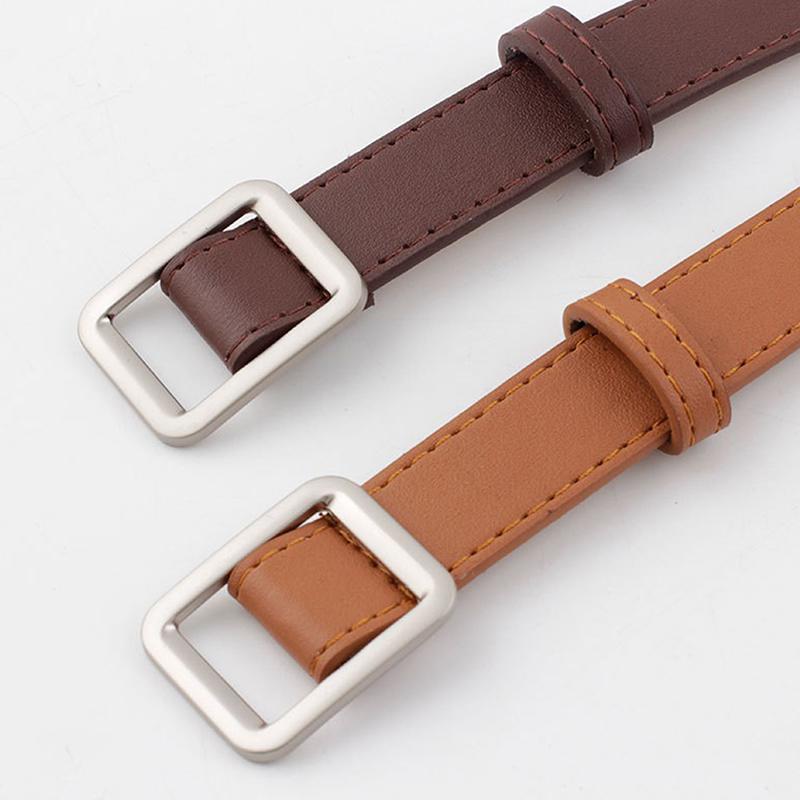 Belts 1pc Waist Strap Belt Black Brown High Quality Women Square Buckle Faux Leather Ladies Female For Jeans
Belts 1pc Waist Strap Belt Black Brown High Quality Women Square Buckle Faux Leather Ladies Female For Jeans