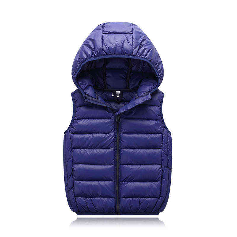 Fashion Kids Vest Children's Hooded Spring Autumn winter Waistcoats Boys Outerwear toddler Coats Teenage baby girl clothes 211203