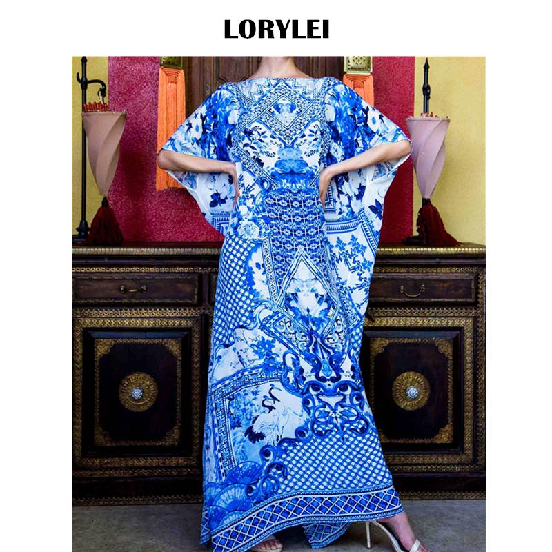 Blue Bohemian Printed Batwing Sleeve Long Summer Beach Dress Swimwear Swim Suit Cover Up Women Beachwear Kaftan Sarong N725 Sarongs
Blue Bohemian Printed Batwing Sleeve Long Summer Beach Dress Swimwear Swim Suit Cover Up Women Beachwear Kaftan Sarong N725 Sarongs