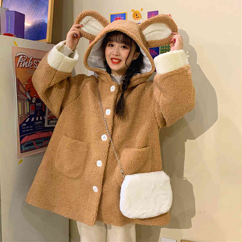 women's trench coats fancy fake teddy jacket, girly, winter, warm, soft, button, flannel, jacket with a hood, pocket, ear, above all 0h, Tan;black
women's trench coats fancy fake teddy jacket, girly, winter, warm, soft, button, flannel, jacket with a hood, pocket, ear, above all 0h, Tan;black