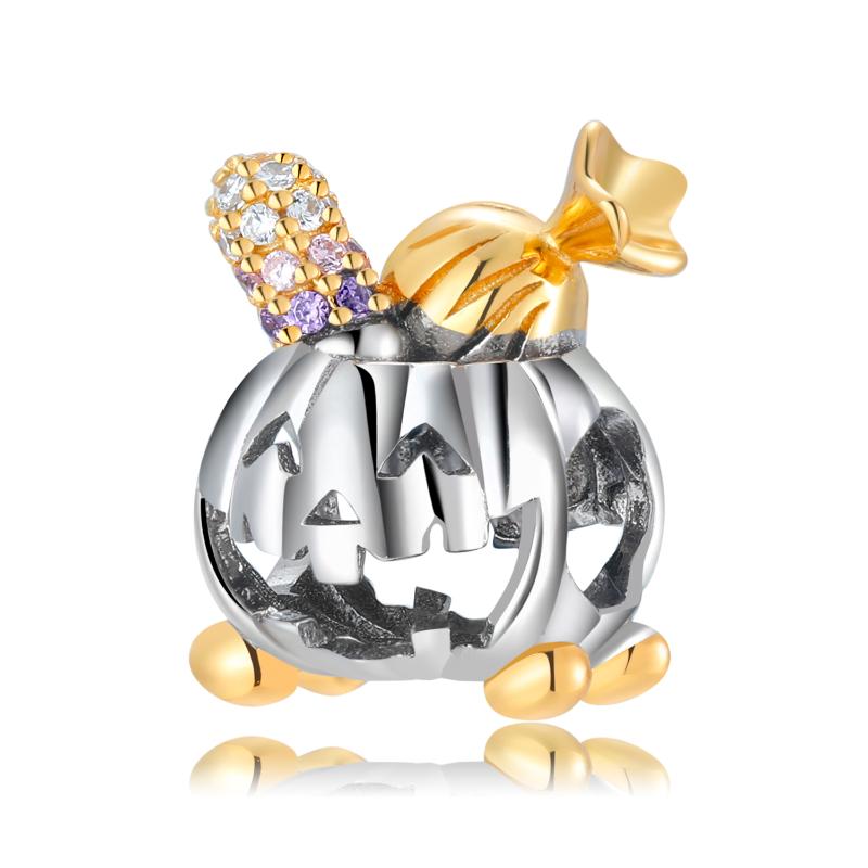 Other Genuine 925 Sterling Silver Candy Pumpkin Jar CZ Charms Gold-plated Beads Fit Original Halloween Bracelet Making DIY Jewelry
Other Genuine 925 Sterling Silver Candy Pumpkin Jar CZ Charms Gold-plated Beads Fit Original Halloween Bracelet Making DIY Jewelry