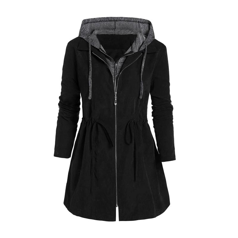 Women's Trench Coats Women Fashion Mid-Length Windbreaker Winter Plus Size Drawstring Hooded Outwear With Pocket Jacket, Tan;black
Women's Trench Coats Women Fashion Mid-Length Windbreaker Winter Plus Size Drawstring Hooded Outwear With Pocket Jacket, Tan;black
