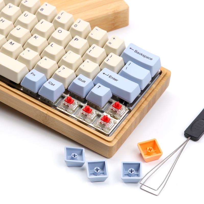 Keyboards Customized DIY 64 Layout DZ60 PCB Mechanical Gaming Keyboard Bamboo Shell Sublimation PBT Keycaps Cherry Gateron Box