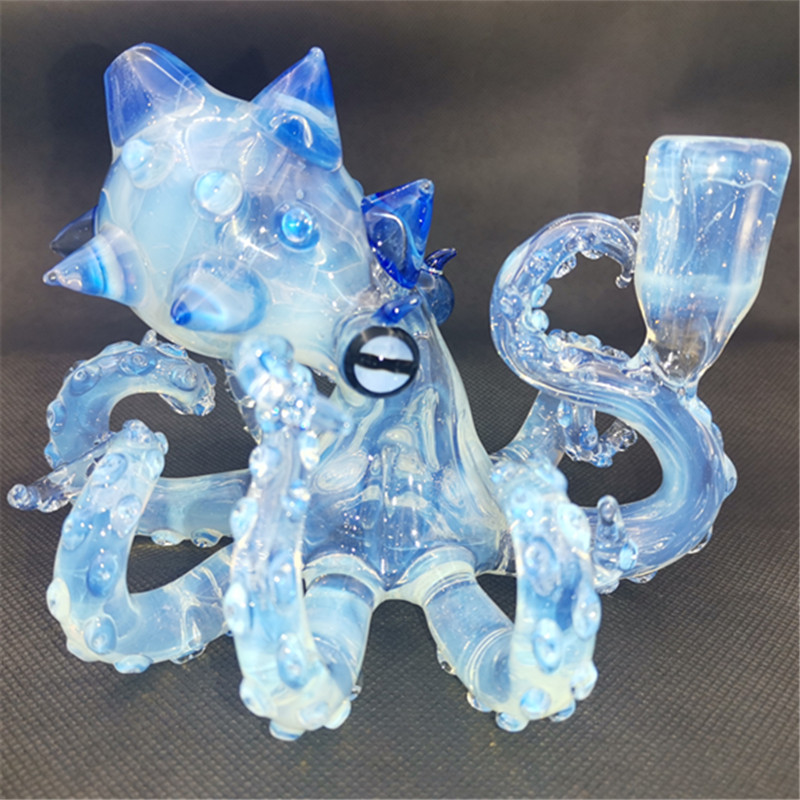 Glass Octopus Bong With 14.4MM Female Joint Hookah Water Pipe Dab Rig Recycler 
Glass Octopus Bong With 14.4MM Female Joint Hookah Water Pipe Dab Rig Recycler