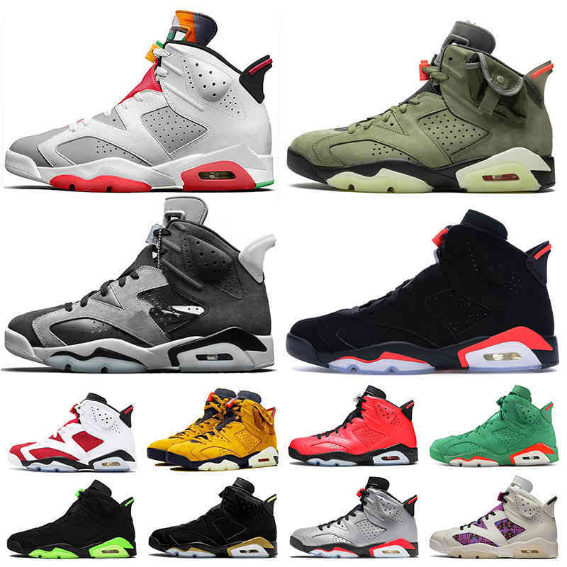 2021 Jumpman Women Mens Basketball Shoes 6s Hare 6 Travis Scotts Tech Chrome Black Infrared DMP Glow Carmine Gatorade Trainers Sneakers
2021 Jumpman Women Mens Basketball Shoes 6s Hare 6 Travis Scotts Tech Chrome Black Infrared DMP Glow Carmine Gatorade Trainers Sneakers