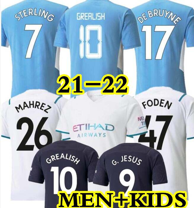 21 22 GREALISH soccer jersey STERLING FERRAN MAHREZ DE BRUYNE foden 2021 football shirts MAN men kids RÚBEN CITY kits G.JESUS BERNARDO, 21-22 adult
21 22 GREALISH soccer jersey STERLING FERRAN MAHREZ DE BRUYNE foden 2021 football shirts MAN men kids RÚBEN CITY kits G.JESUS BERNARDO, 21-22 adult