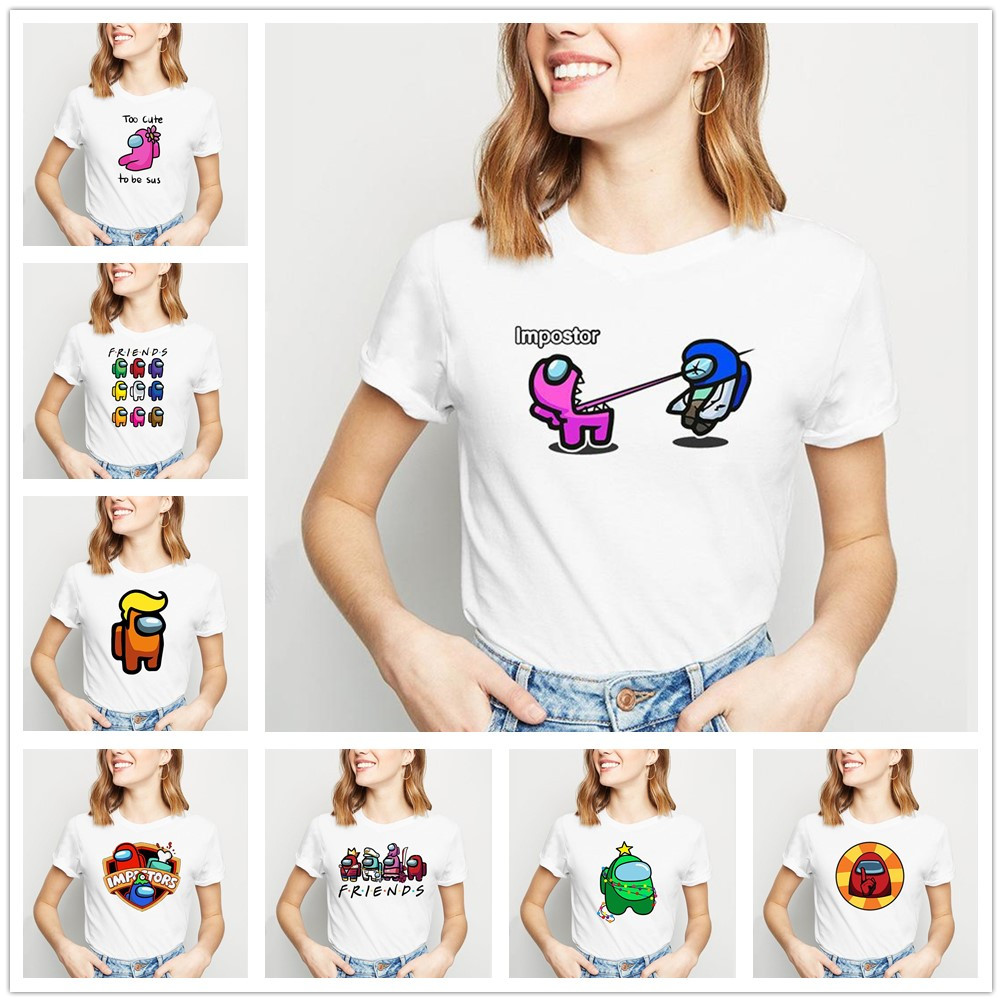 Women's T-Shirt Summer tops Crew Neck Short sleeve Casual Girls shirt Game Among Us printing Cartoon funny white plus size S//L/XL/2XL/3XL/4XL
Women's T-Shirt Summer tops Crew Neck Short sleeve Casual Girls shirt Game Among Us printing Cartoon funny white plus size S//L/XL/2XL/3XL/4XL