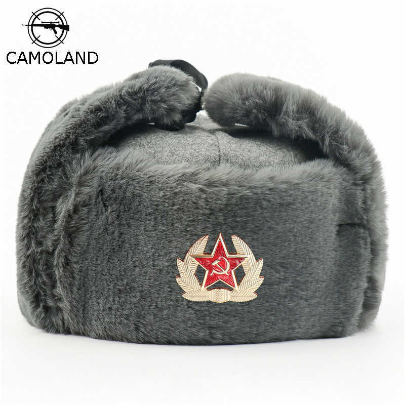 Soviet Army Military Badge Russia Ushanka Bomber Hats Pilot Trapper trooper Hat Winter Faux Rabbit Fur Earflap Men Snow Caps H0818, Bk national emblem
Soviet Army Military Badge Russia Ushanka Bomber Hats Pilot Trapper trooper Hat Winter Faux Rabbit Fur Earflap Men Snow Caps H0818, Bk national emblem