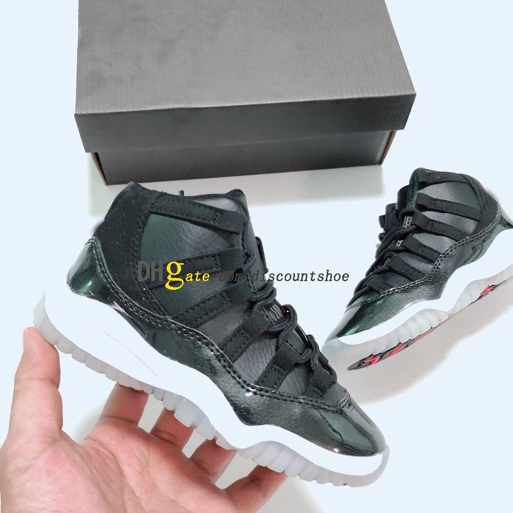 Kids Jumpman 11 11s GS 72-10 Basketball Shoes kid Sneaker High quality first layer leather, Black
Kids Jumpman 11 11s GS 72-10 Basketball Shoes kid Sneaker High quality first layer leather, Black